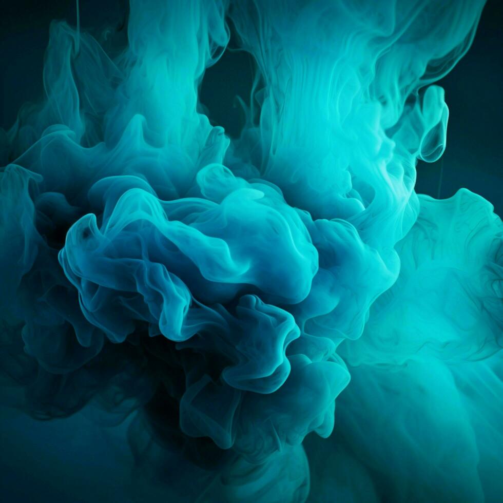 cyan color splash photo