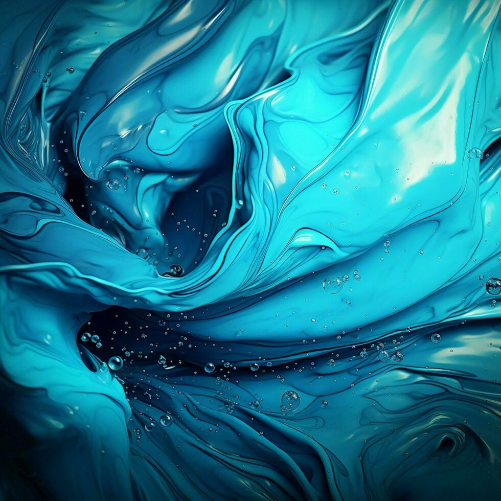 cyan color splash photo