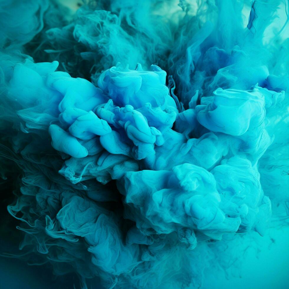 cyan color splash photo