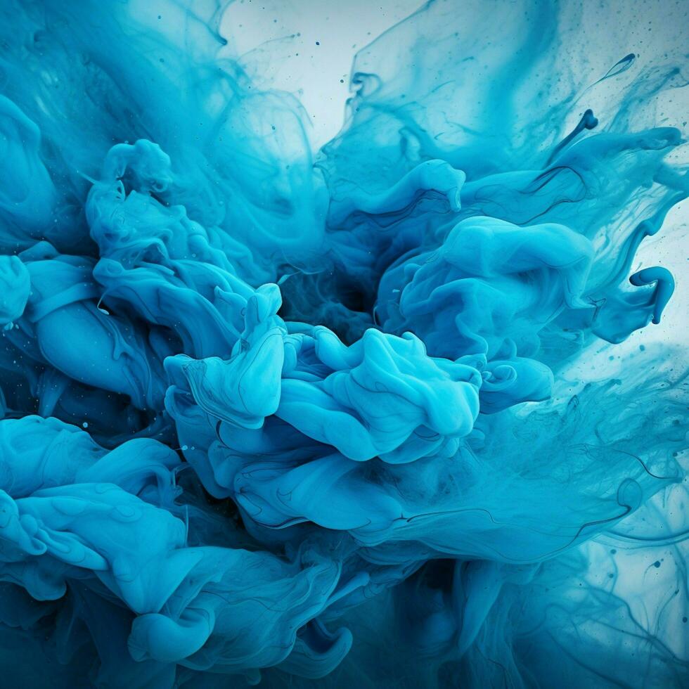 cyan color splash photo