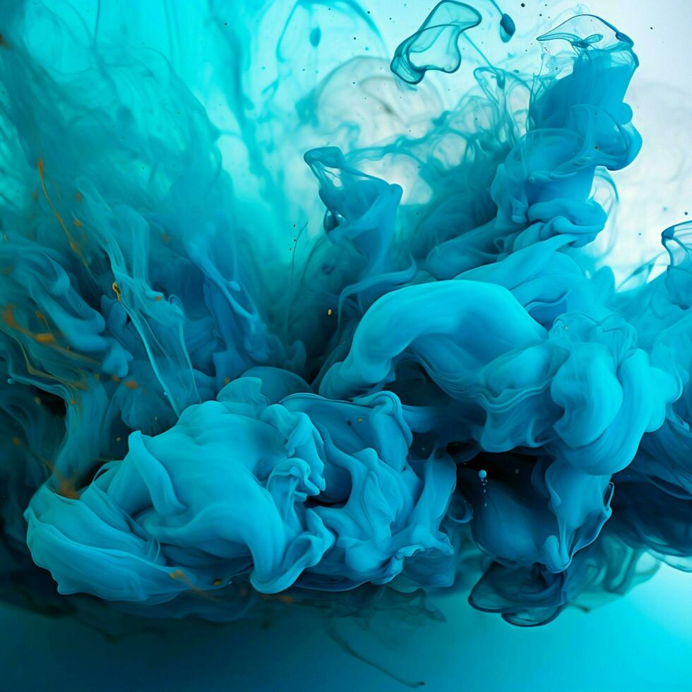cyan color splash photo