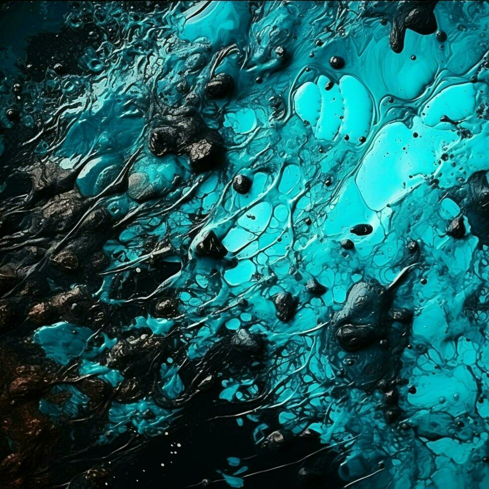 cyan color splash photo