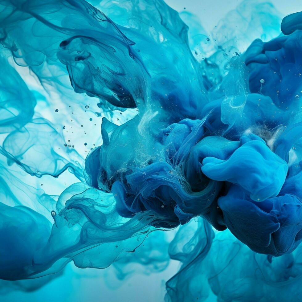 cyan color splash photo