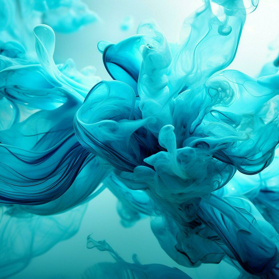 cyan color splash photo