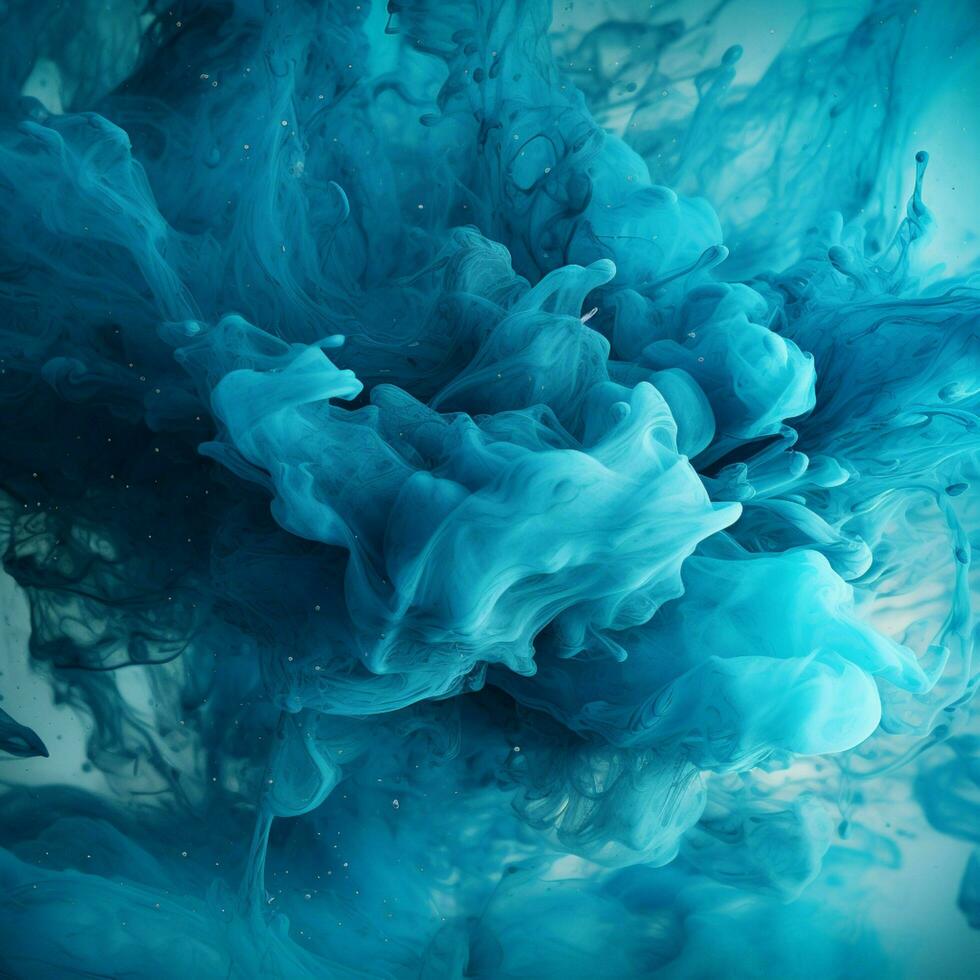 cyan color splash photo