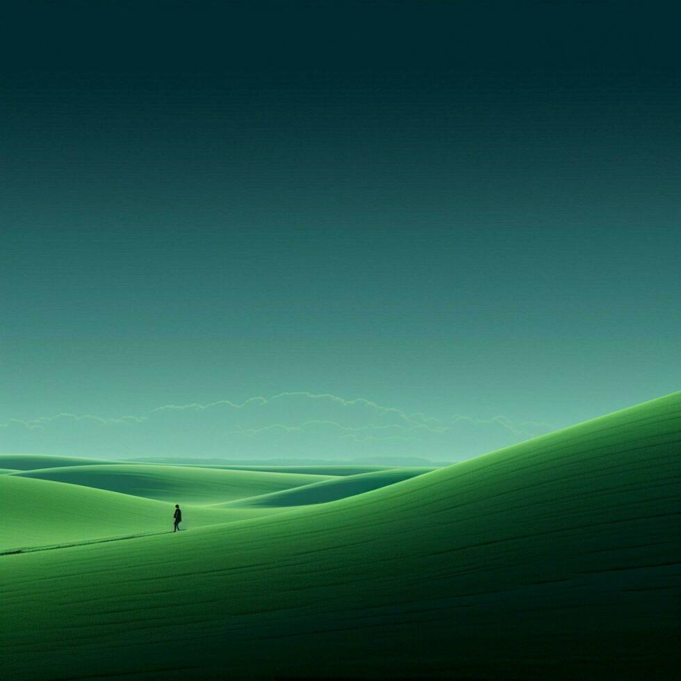 green Minimalist wallpaper photo