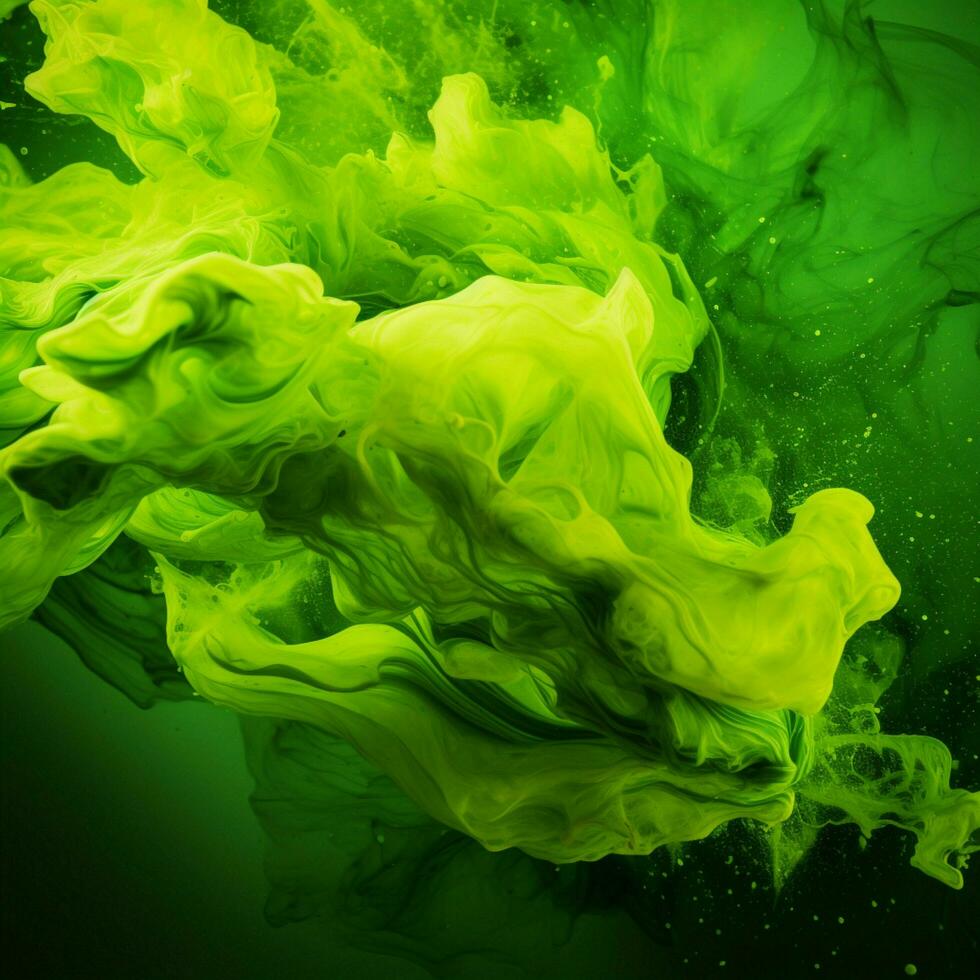 green color splash photo