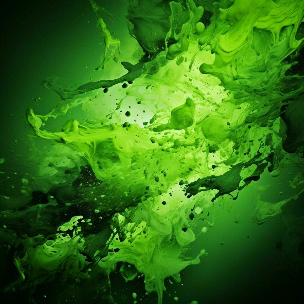 green color splash photo
