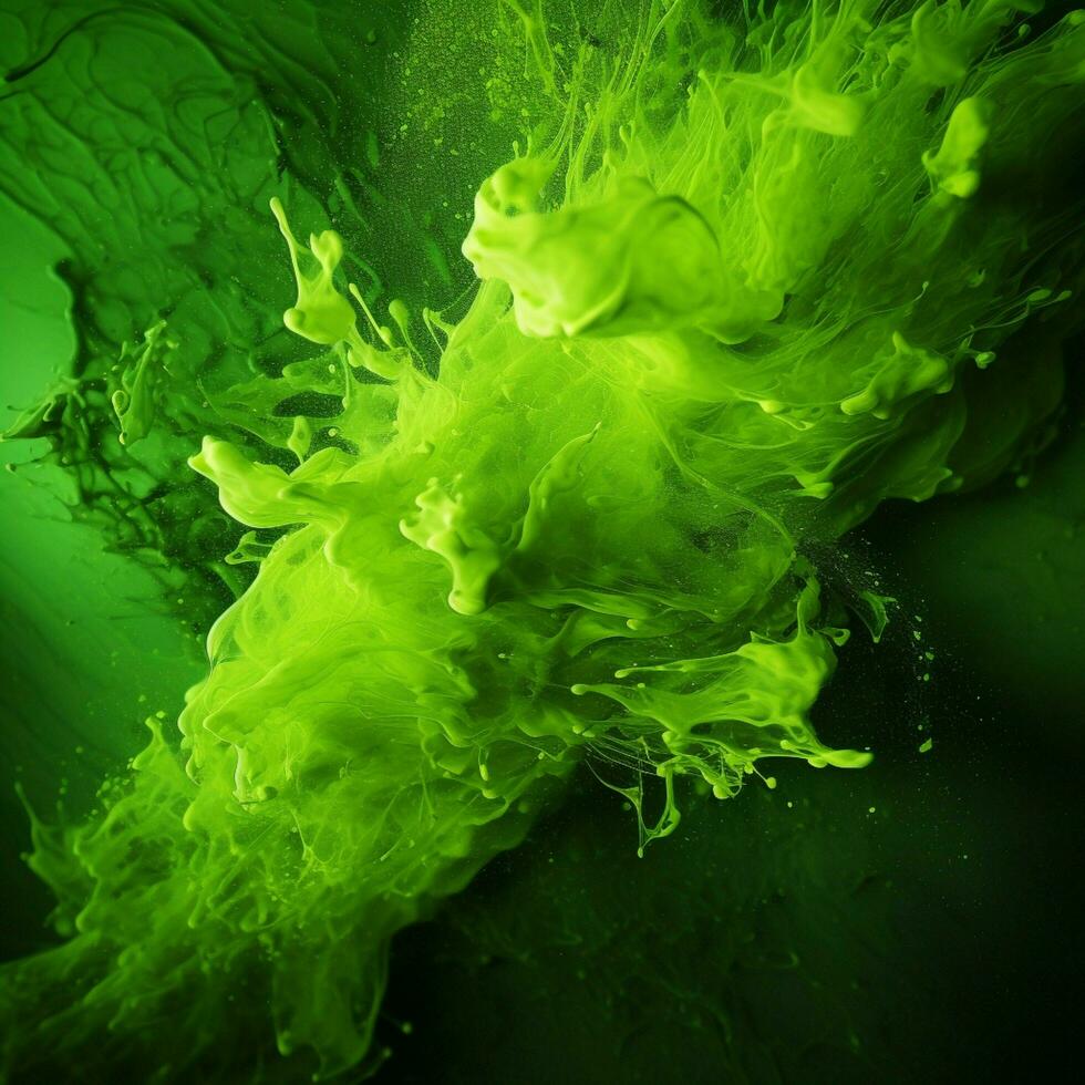 green color splash photo