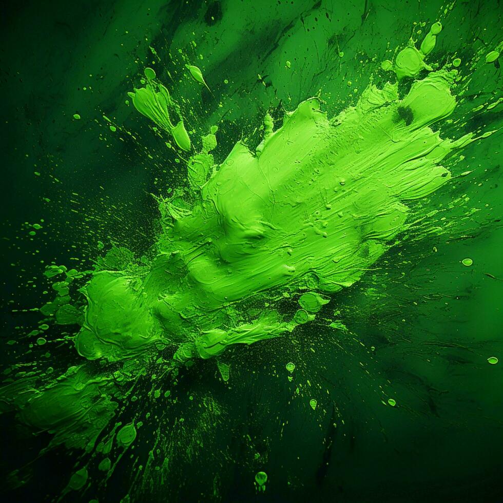 green color splash photo