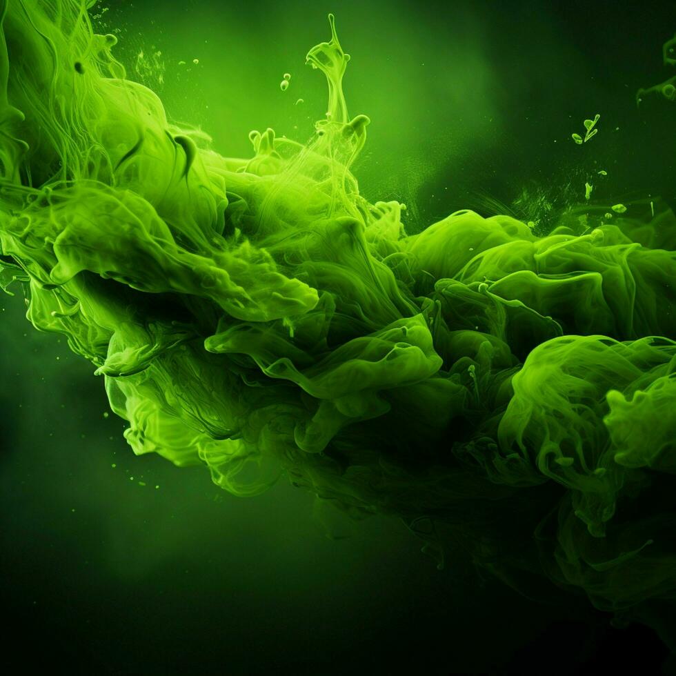 green color splash photo