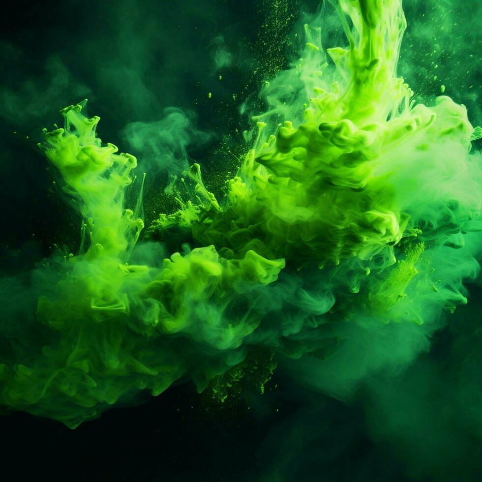 green color splash photo