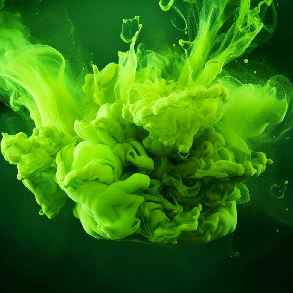 green color splash photo