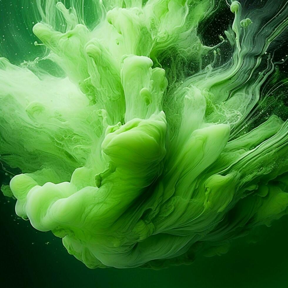 green color splash photo