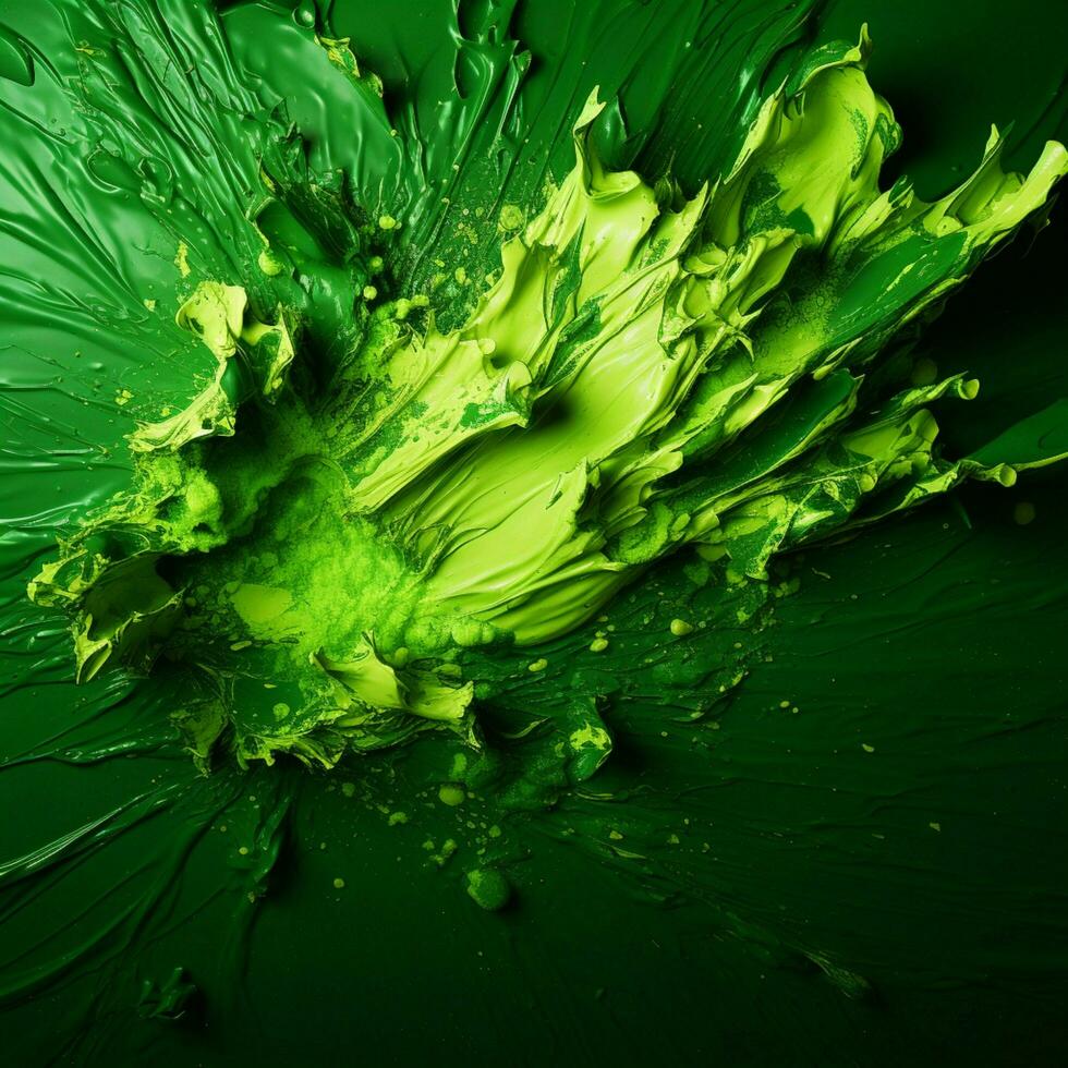 green color splash photo