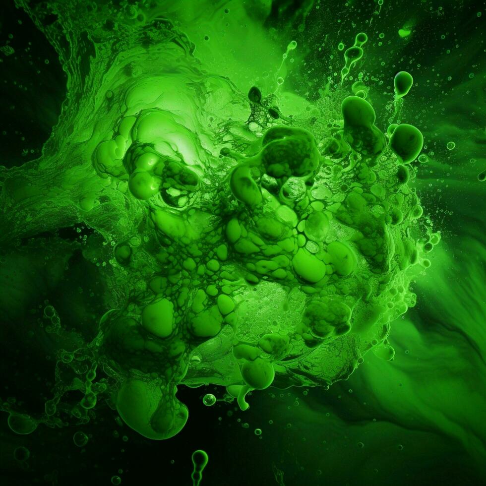 green color splash photo