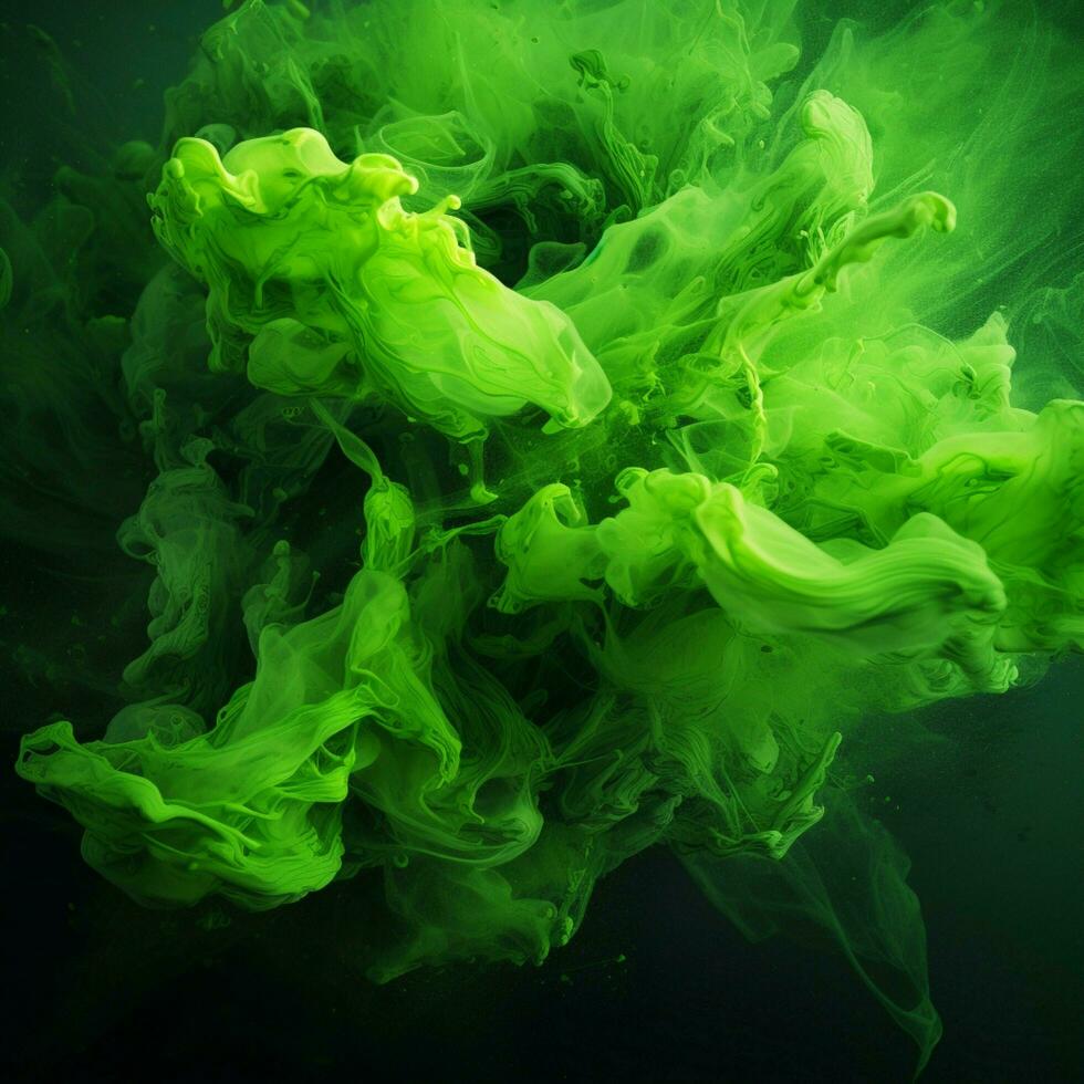 green color splash photo