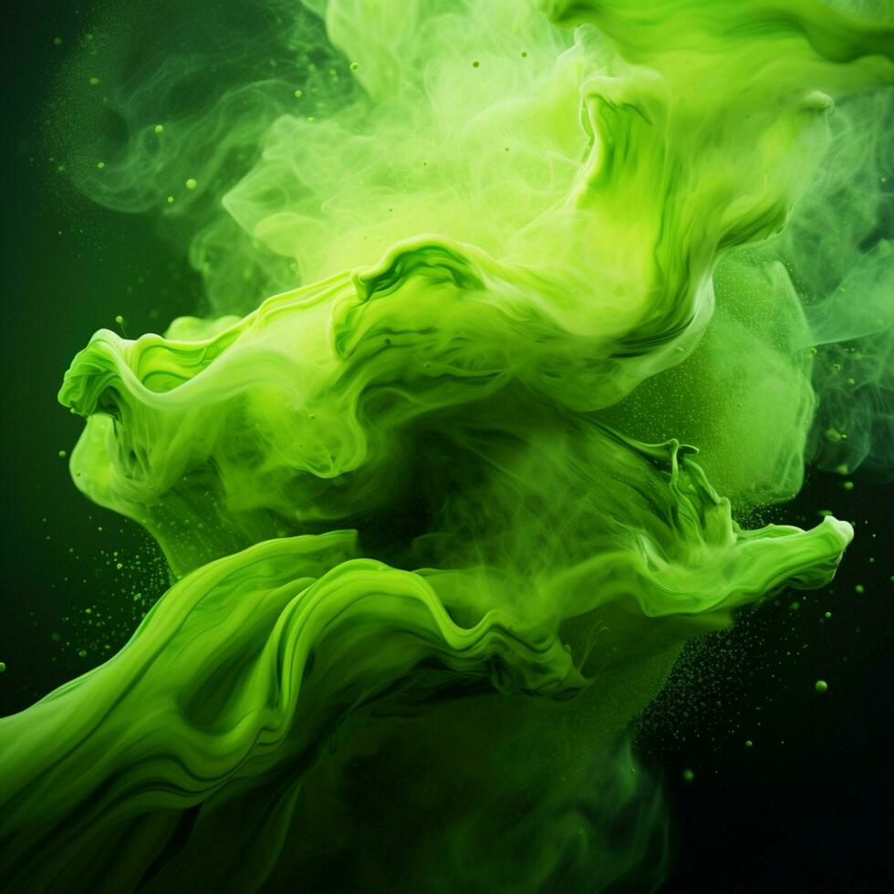 green color splash photo