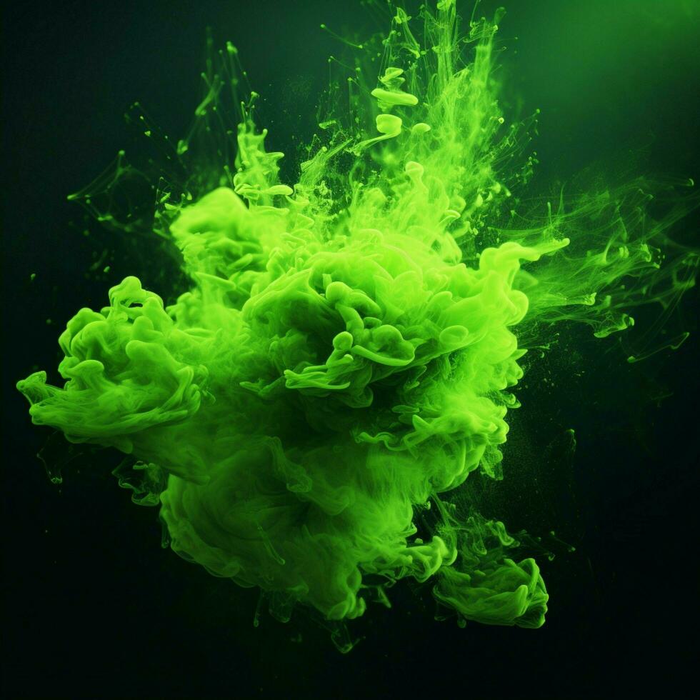 green color splash photo