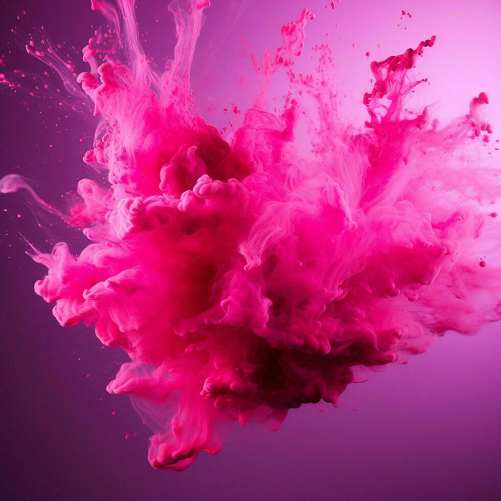 hot pink color splash photo