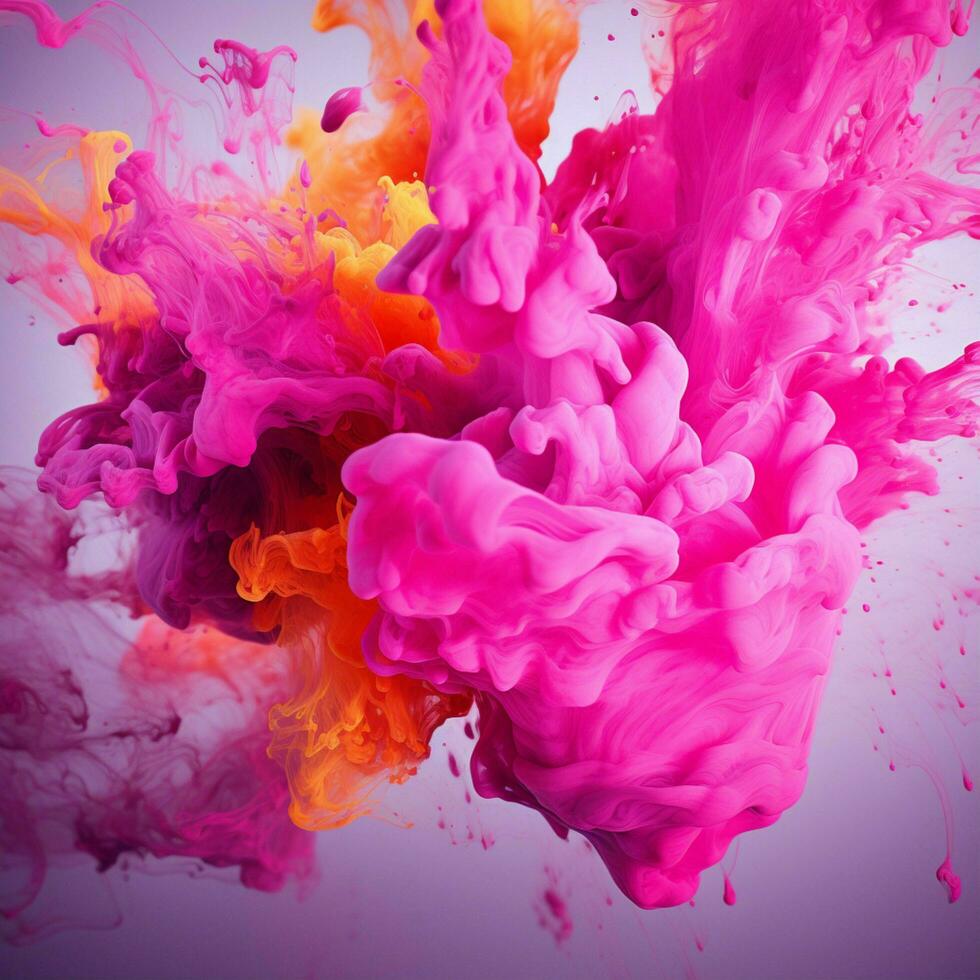 hot pink color splash photo