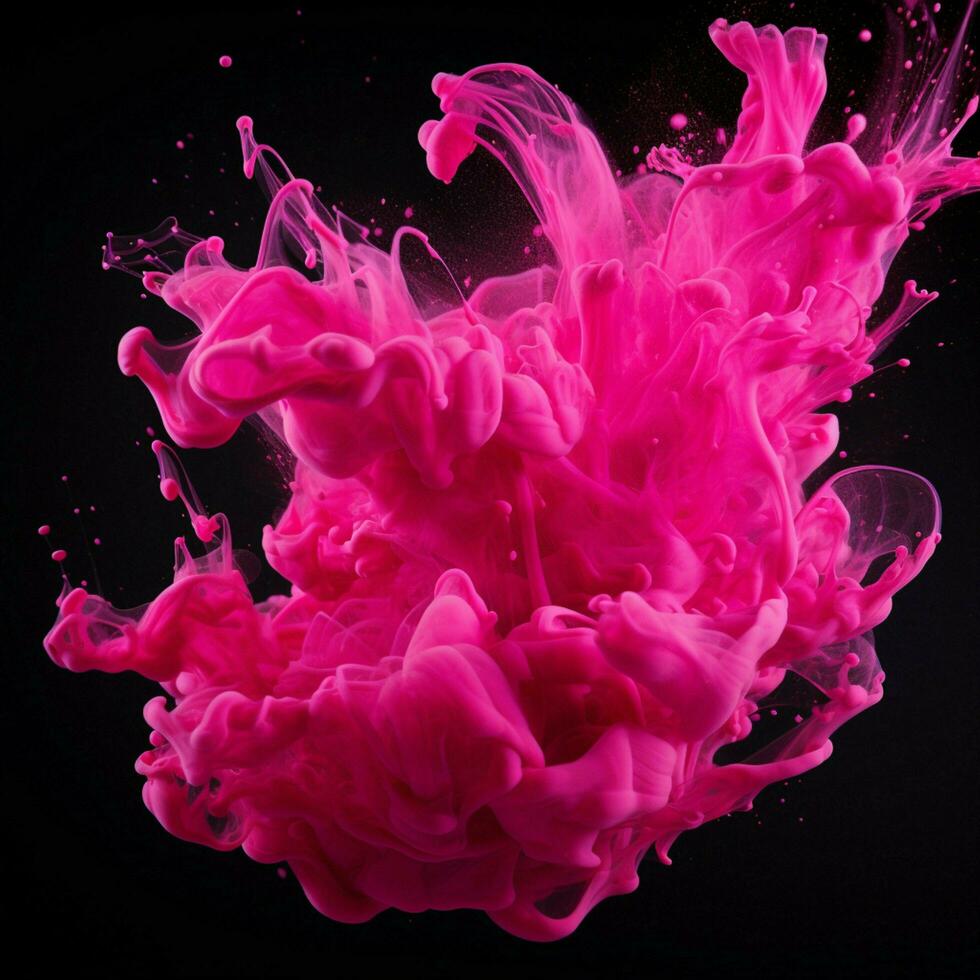 hot pink color splash photo