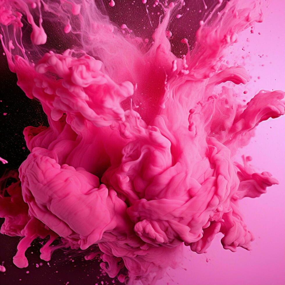 hot pink color splash photo