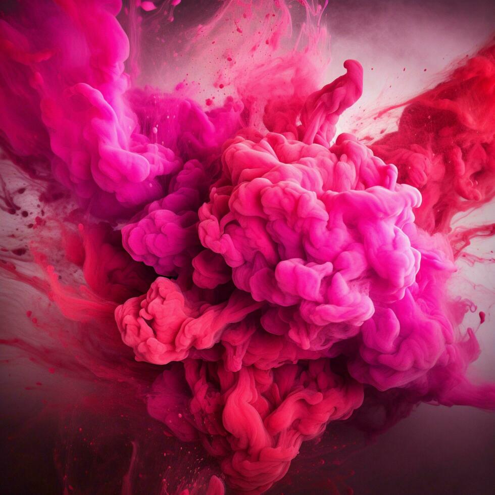 hot pink color splash photo