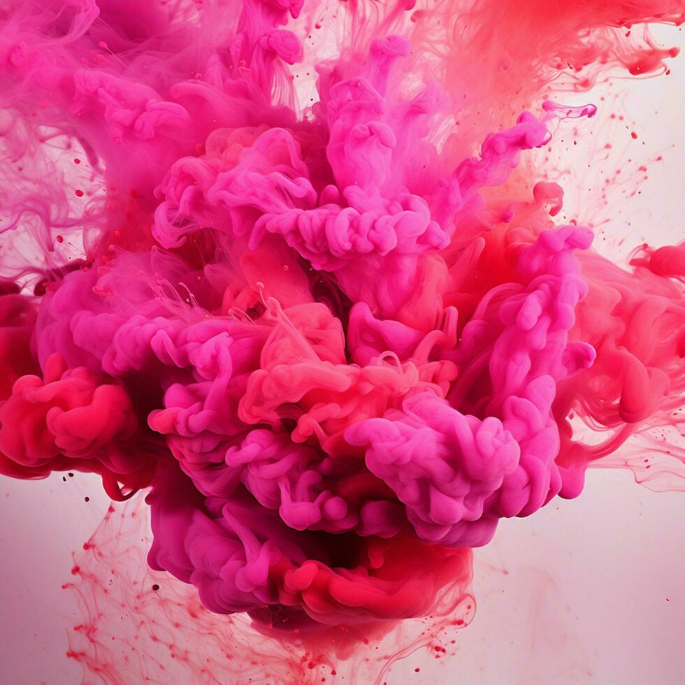 hot pink color splash photo