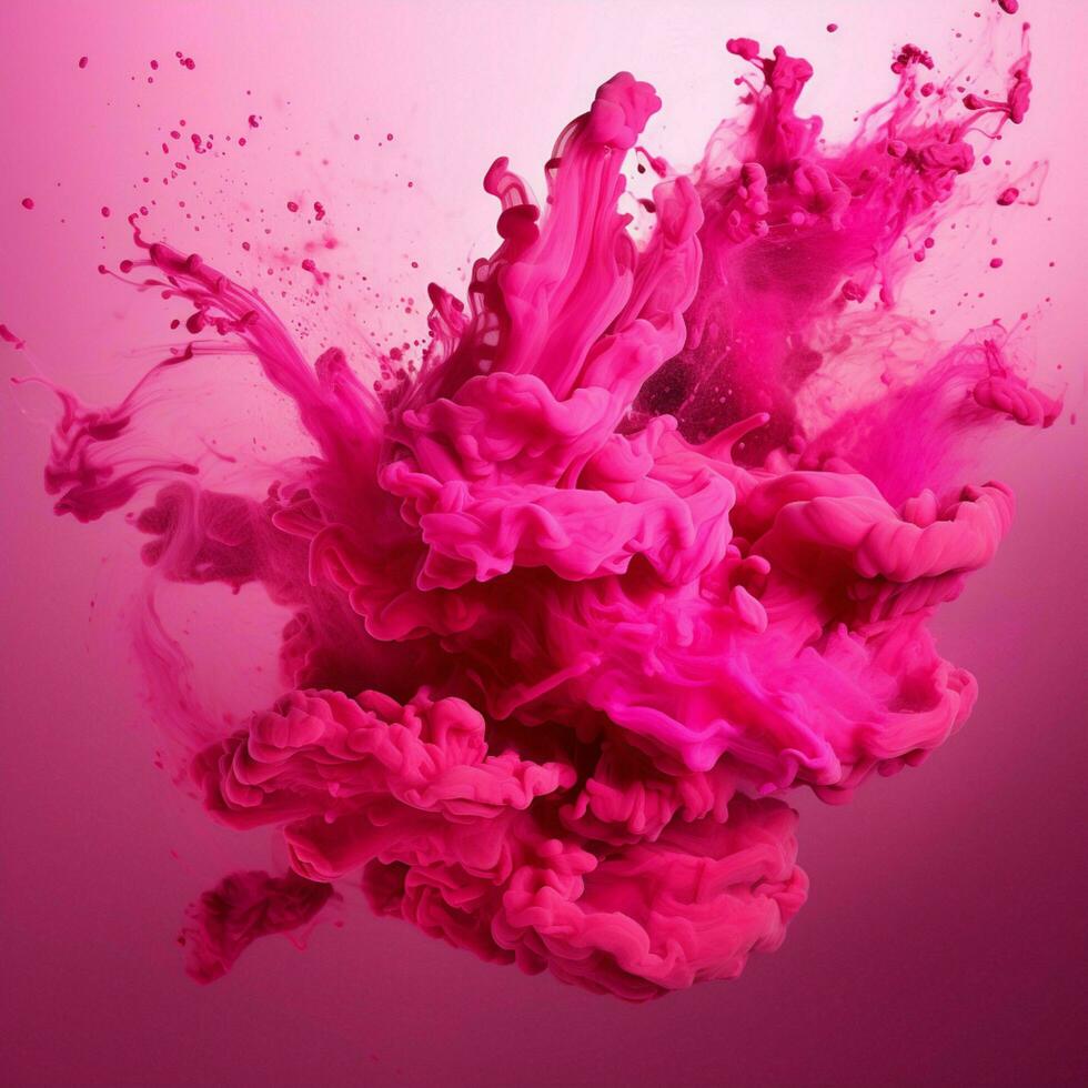 hot pink color splash photo