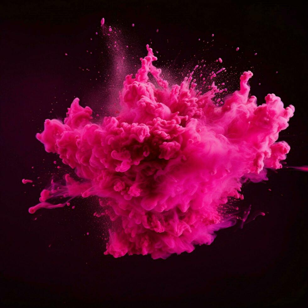 hot pink color splash photo