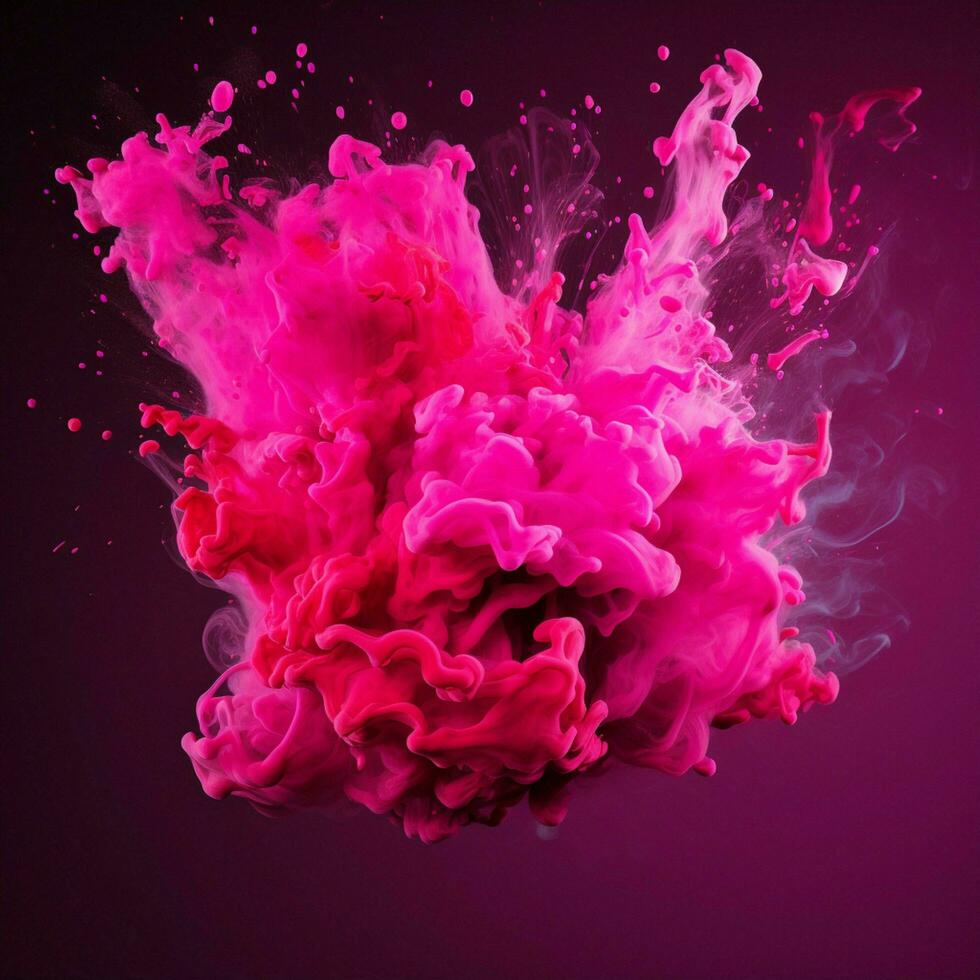 hot pink color splash photo