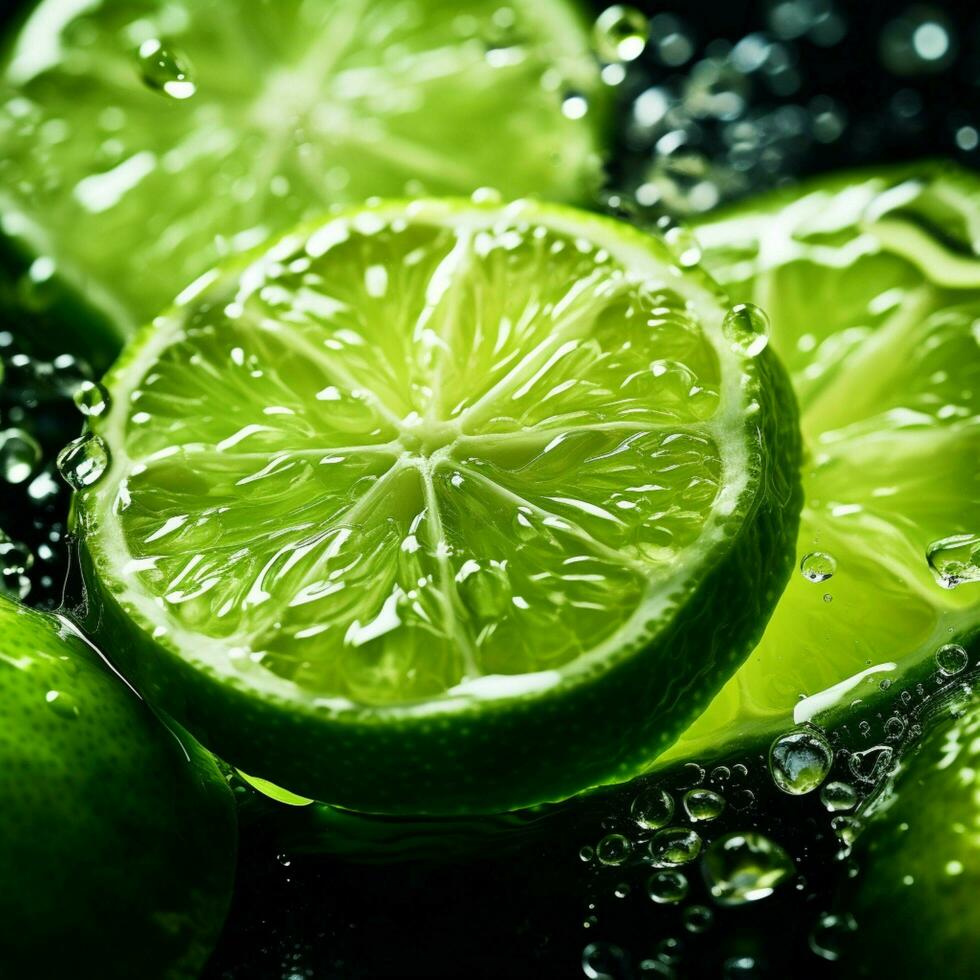 lime color splash photo