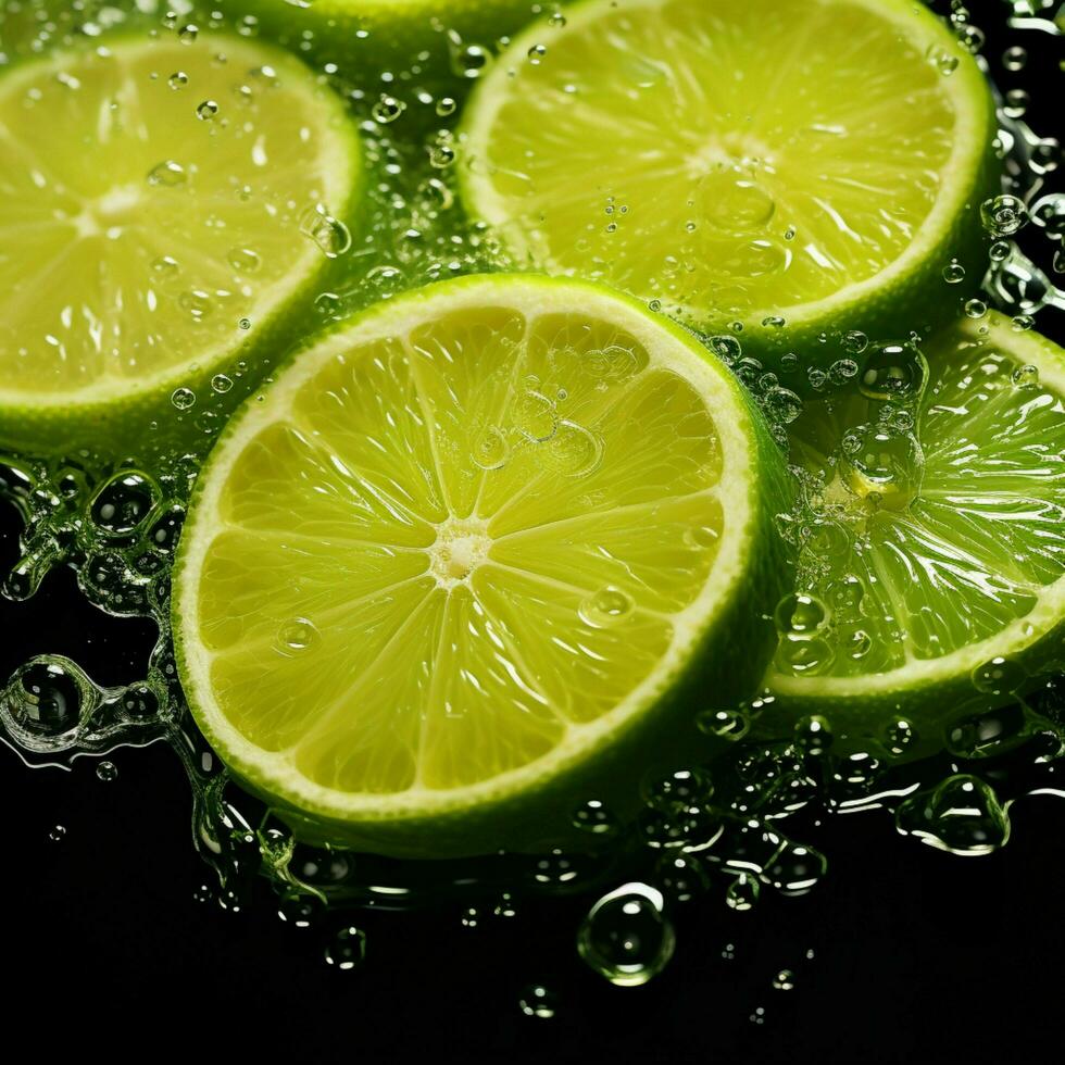 lime color splash photo