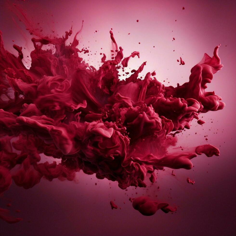 maroon color splash photo