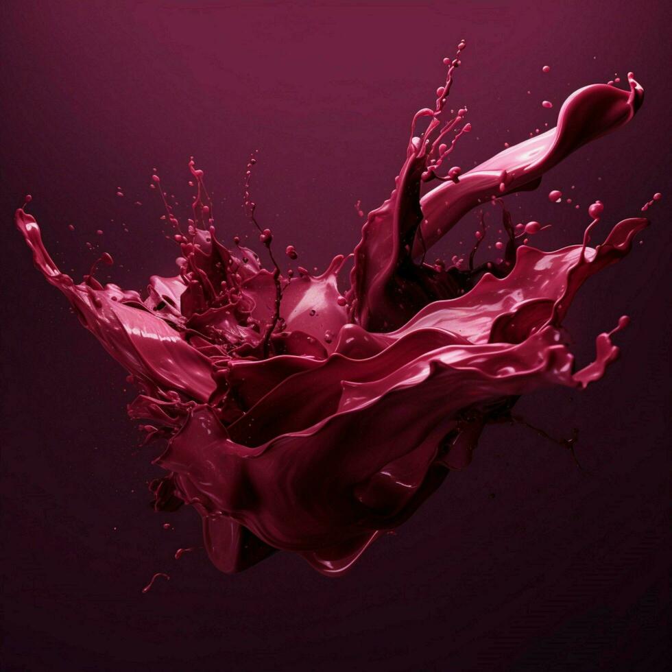 maroon color splash photo