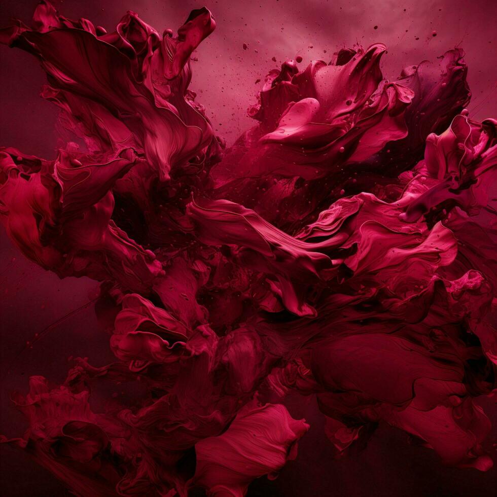 maroon color splash photo