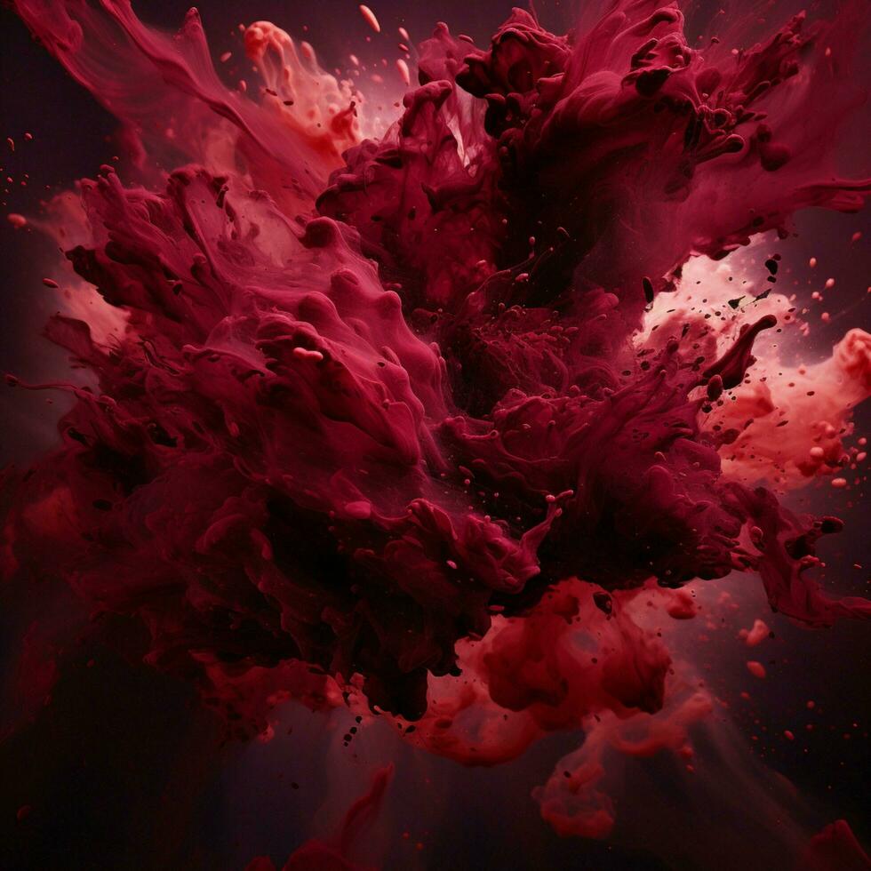 maroon color splash photo