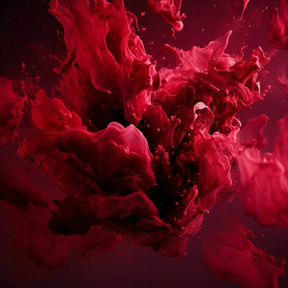 maroon color splash photo