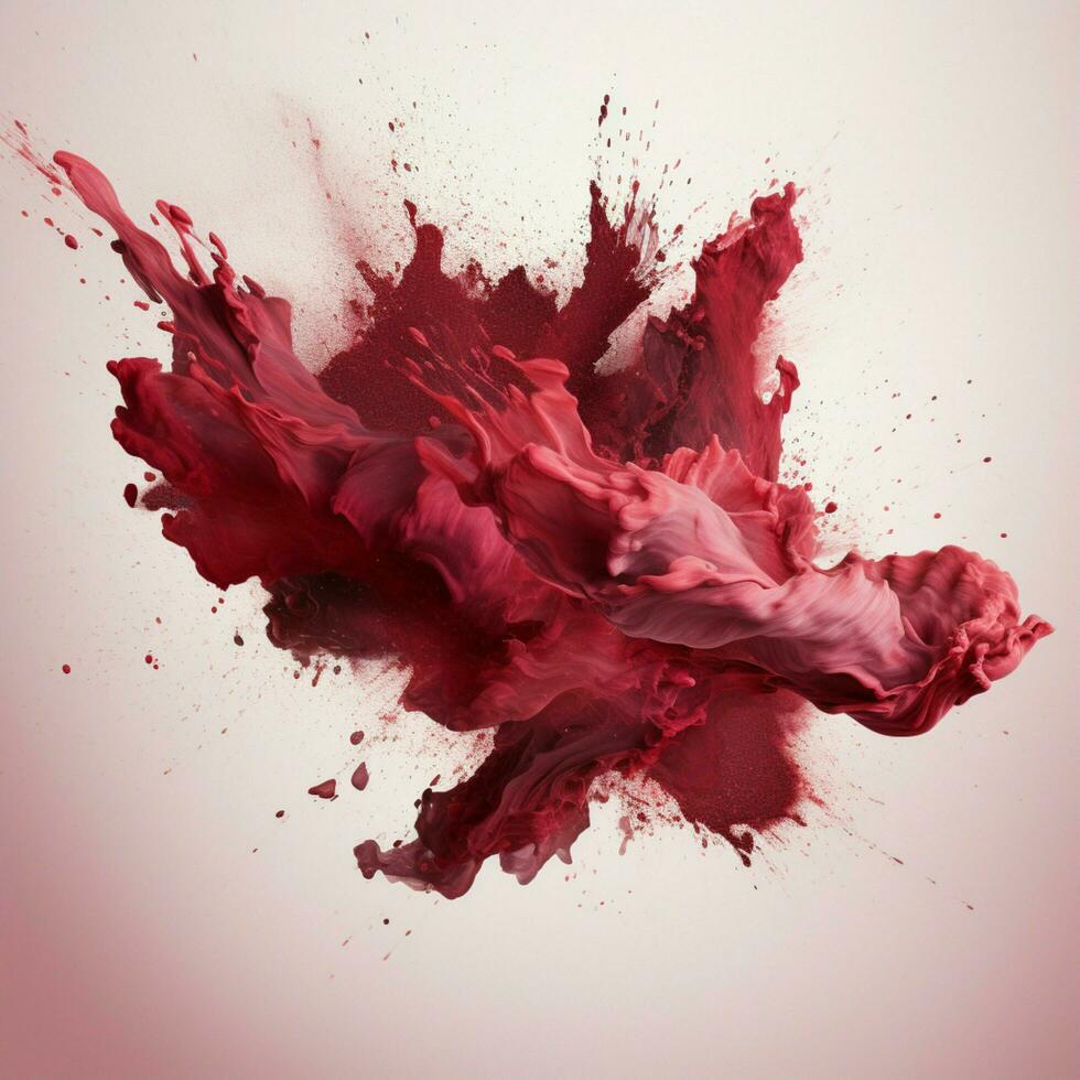 maroon color splash photo
