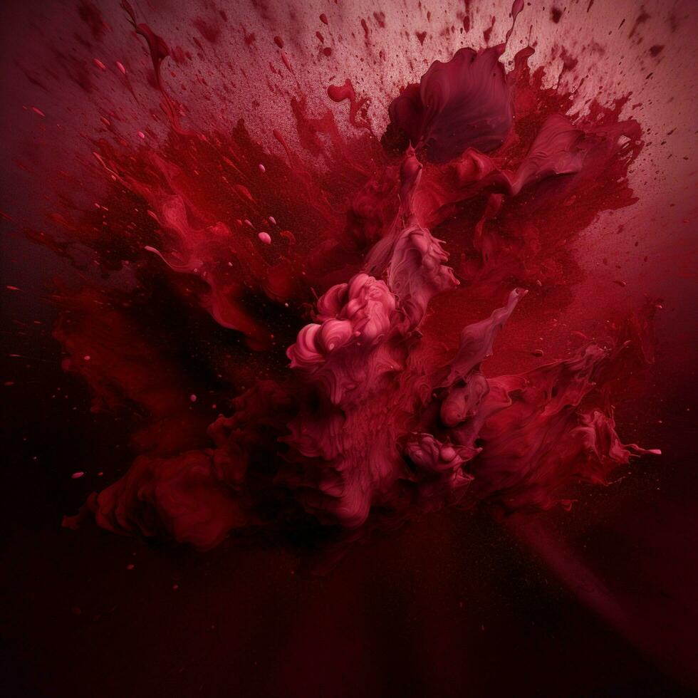 maroon color splash photo
