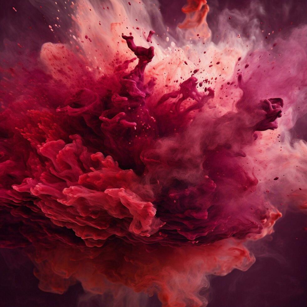 maroon color splash photo