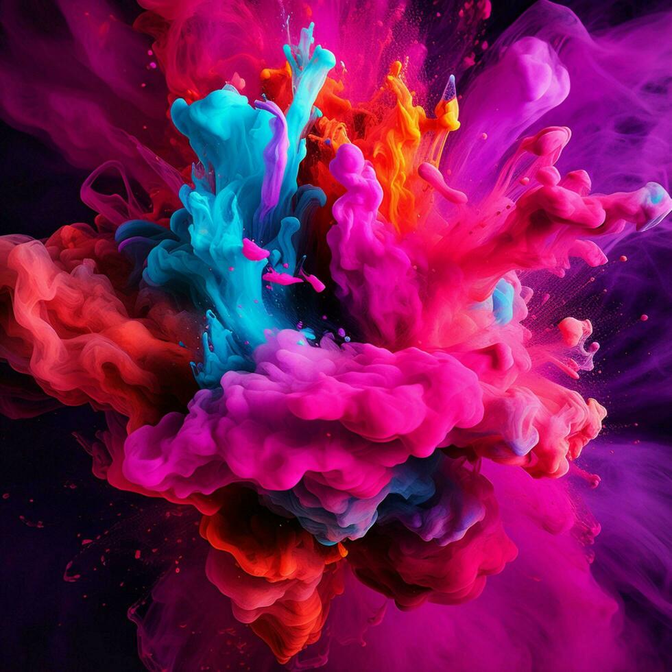 megenta color splash photo