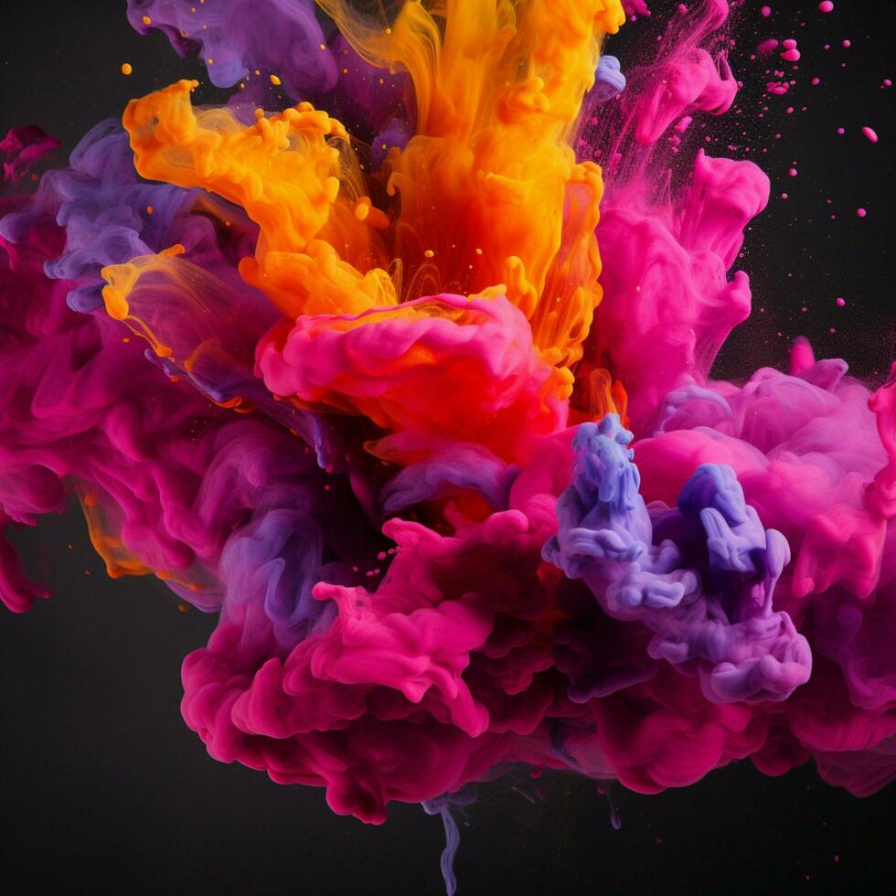 megenta color splash photo