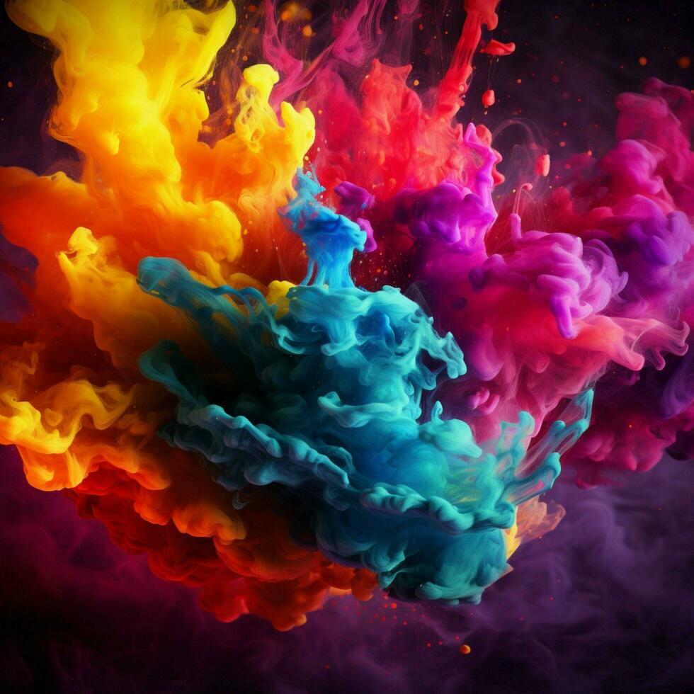 megenta color splash photo
