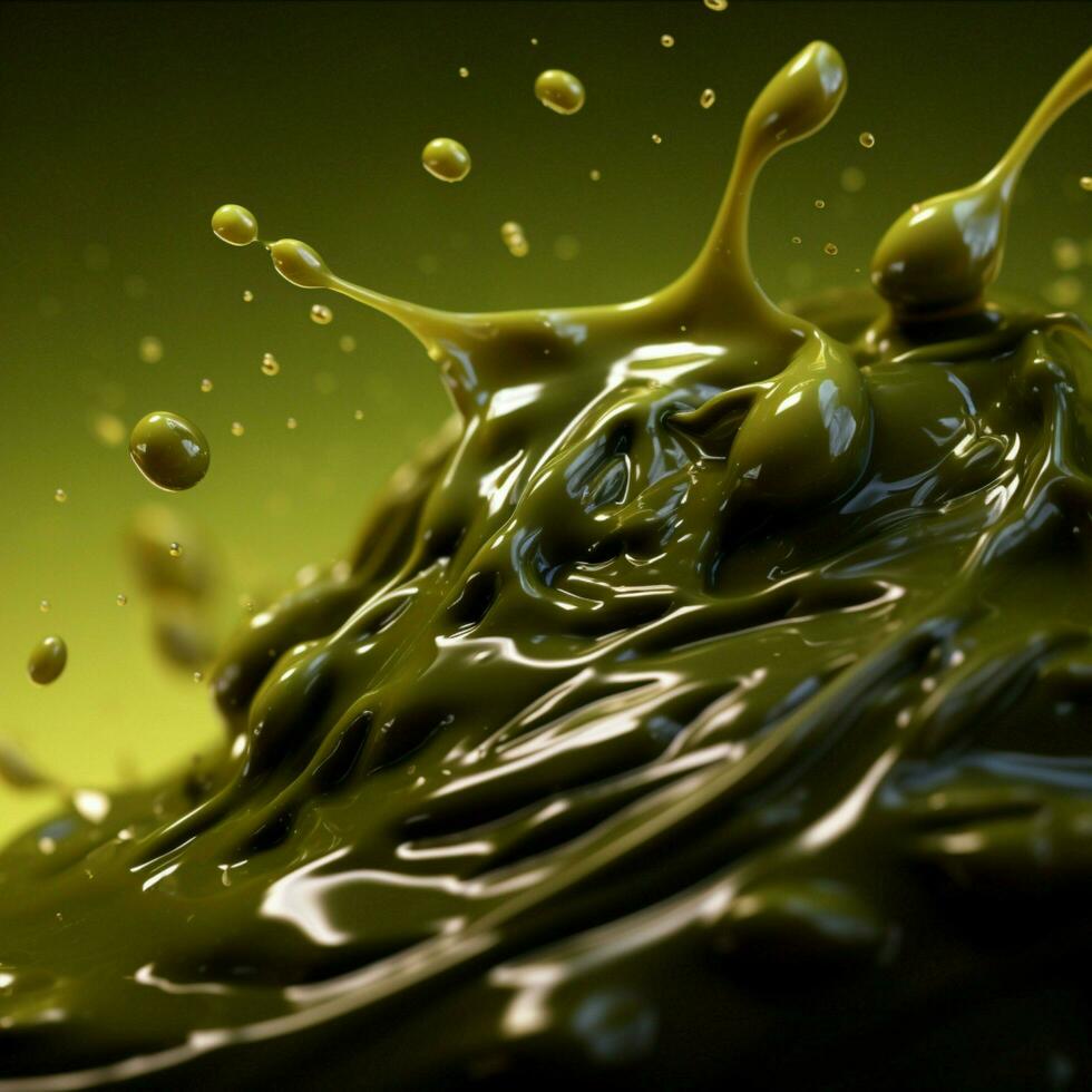 olive color splash photo