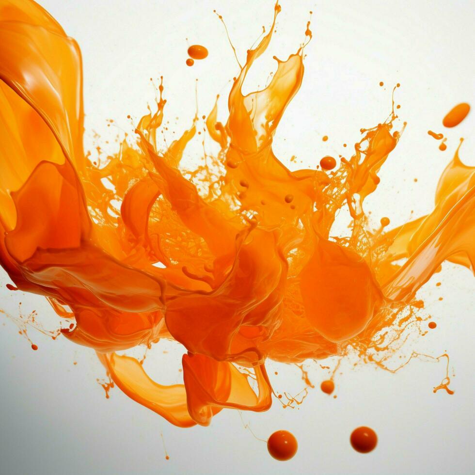 orange color splash photo