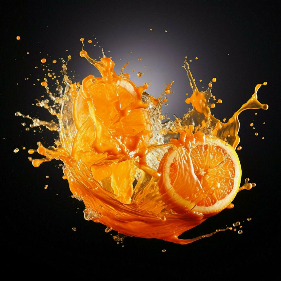 naranja color chapoteo foto