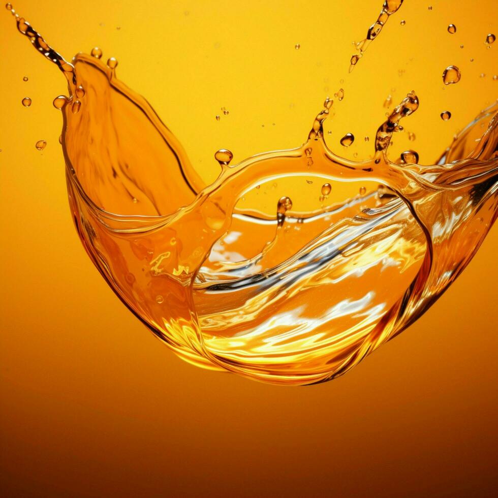 orange color splash photo