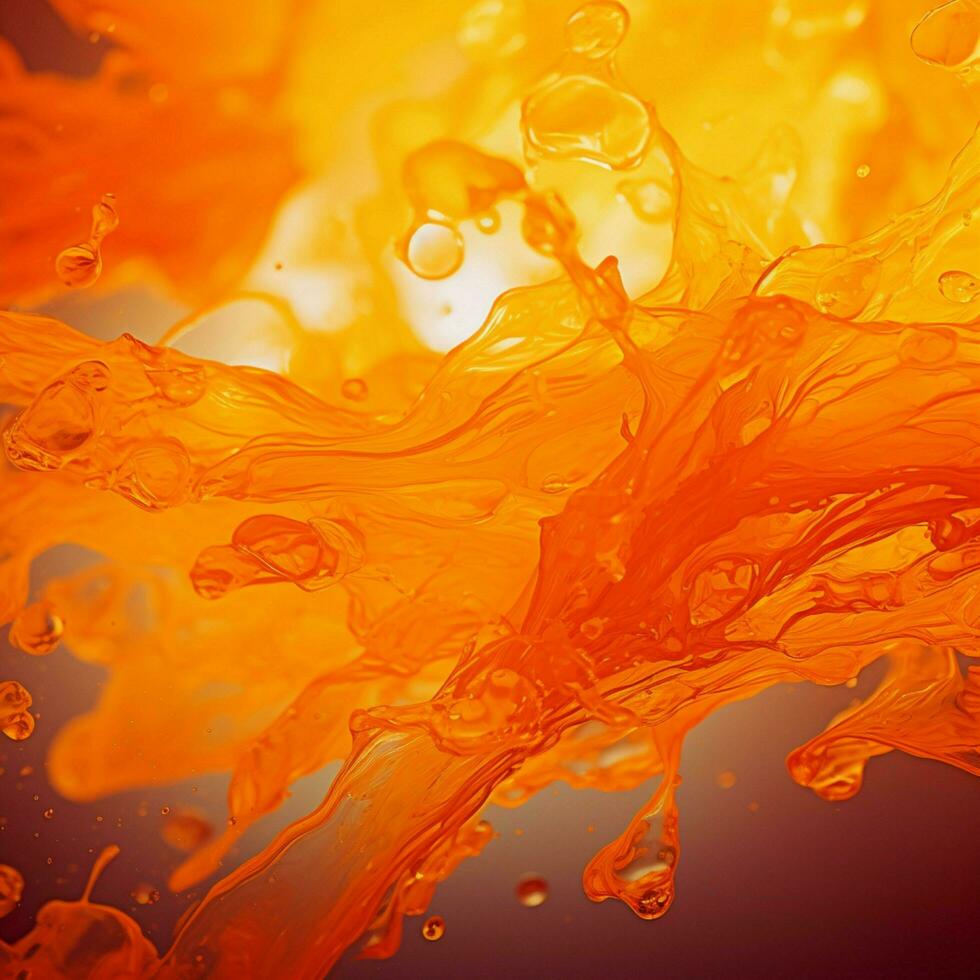 orange color splash photo